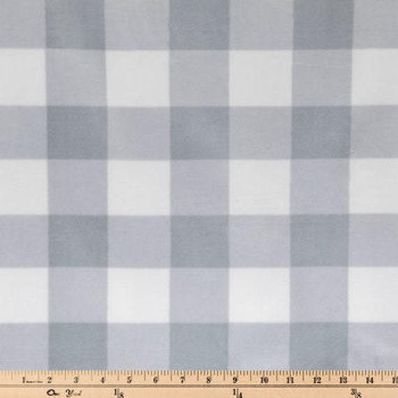 Buffalo plaid minky fabric sale