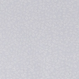 May include: A seamless pattern of white leaf shapes on a light gray background.