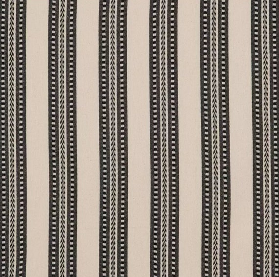 Woven Striped Canvas Duck Cloth Cotton Fabric, Tote Bags, Home Accents, Fabric by the yard