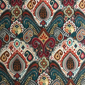 Fiesta Boho Passage Fabric, Outdoor Fabric, 100% Polyester, Upholstery Fabric, Home decor fabric, Vibrant & Colorful