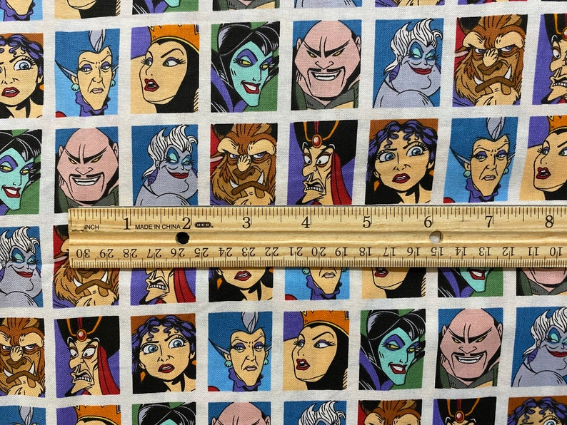 Villian Ruller Villains Print Fabric, 100% Cotton, Movie Characters - Etsy
