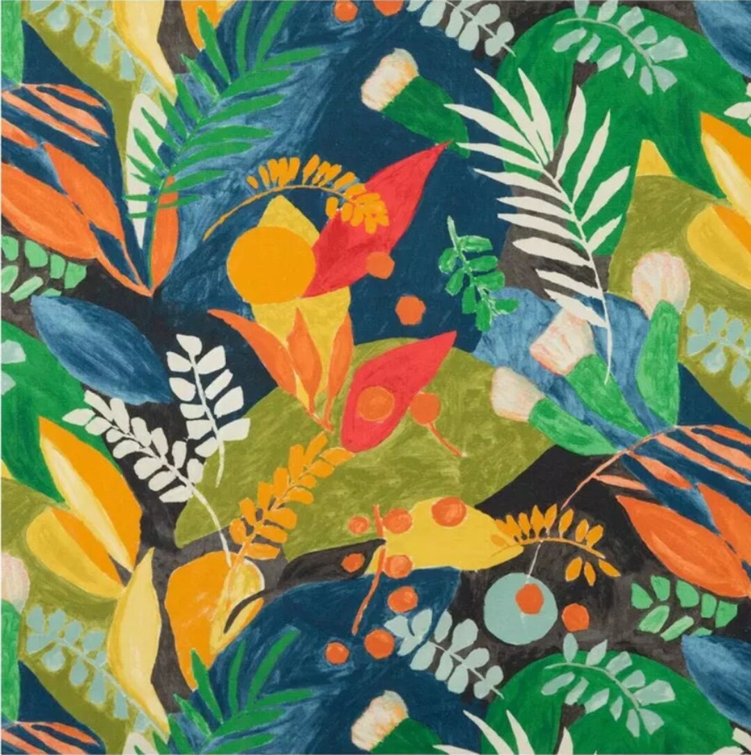 Growing Garden Fabric, Flowers Fabric, 100 Cotton, Home Decor Fabric