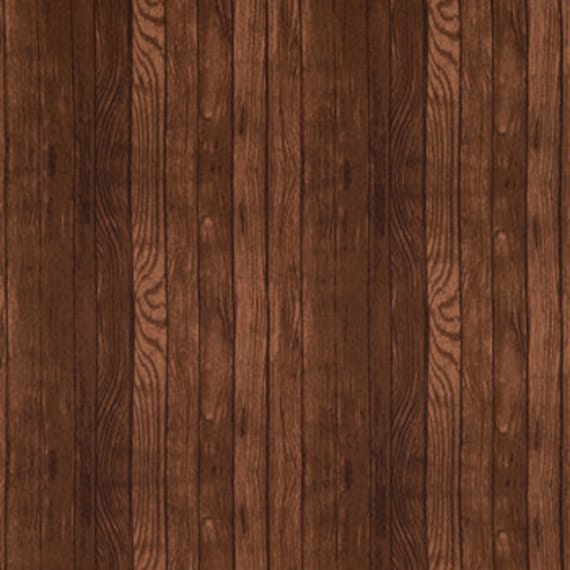Brown Wood Grain Fabric Wood Panel 100 Cotton Home Accents Etsy