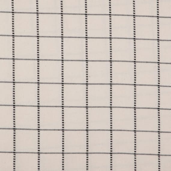 Graph Check Fabric, Plaid Pattern, 100% Cotton, Duck Cloth Fabric