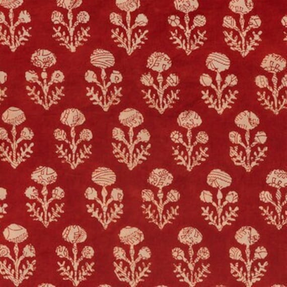 Fabric Traditions Red Texture Cotton Fabric