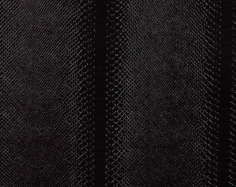 Black Anaconda Snakeskin Faux Leather Fabric, Vinyl-Like, Home Decor By The Yard