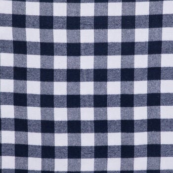 Navy & White  Buffalo Check Flannel Fabric, Pattern Fabric, 100% Cotton, Baby Blankets Fabric, Fabric by the yard, Nursery Accents Fabric,
