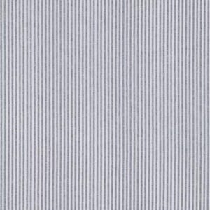 May include: A close-up of a fabric with a seersucker pattern. The fabric has vertical stripes in alternating shades of gray and white. The stripes are evenly spaced and create a textured appearance.