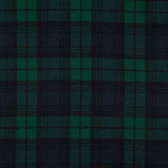 Blue & Green Plaid Flannel Fabric, Checkered Fabric, 100% Cotton, Blankets  Fabric, Fabric by the yard, Plush Home Accents Fabric
