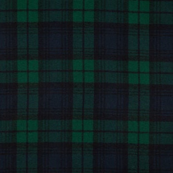 Blue & Green Plaid Flannel Fabric, Checkered Fabric, 100% Cotton, Blankets  Fabric, Fabric by the yard, Plush Home Accents Fabric