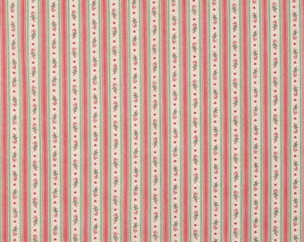Holiday Traditions Striped Cotton Fabric, Christmas Fabric, Stockings, By the yard, Tree Skirts, Seasonal