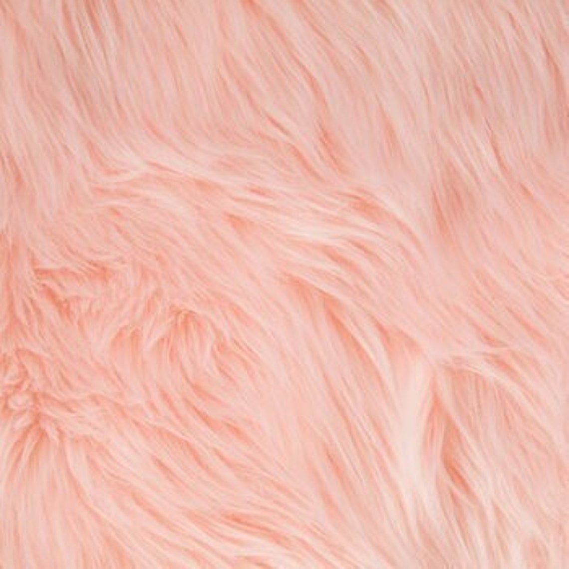 Pink Long Pile Fabric Faux Fur Fabric Acryllic & Polyester - Etsy