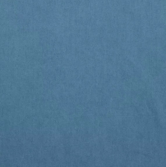 Light Wash Stretch Denim Fabric, Solid Style, Cotton-spandex