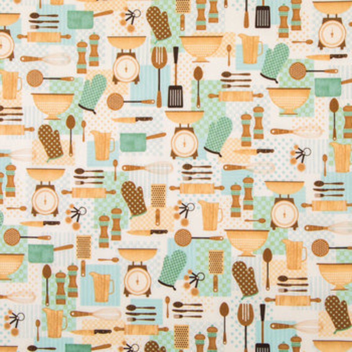Cooking and Baking Fabric Kitchen Fabric 100 Cotton Etsy
