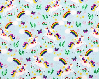 Printed Fabrics Rainbow. 100% Cotton Premium Quality 