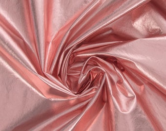 Rose Gold Crepe Fabric, Sleek Fabric, Nylon, Polyester, Utility Fabric, Fabric by the yard, Multi-Purpose Fabric