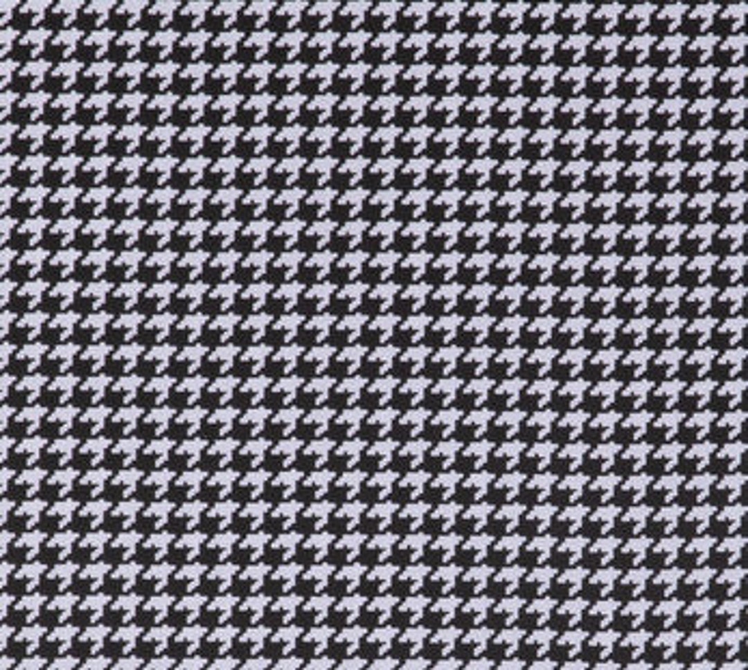 Black & White Houndstooth Fabric Pattern Fabric 100% Cotton - Etsy