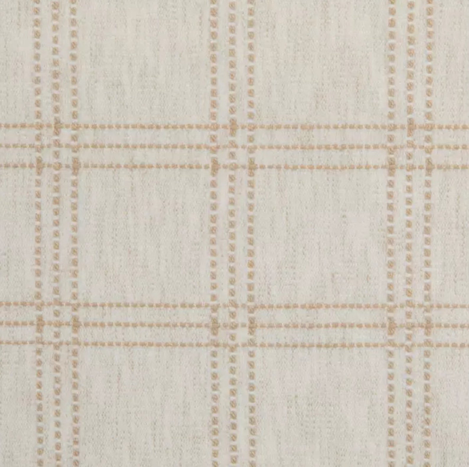 Beige Check Textile Cream Beige Check Fabric, Polyester Cotton Blend, Upholstery Fabric - Etsy