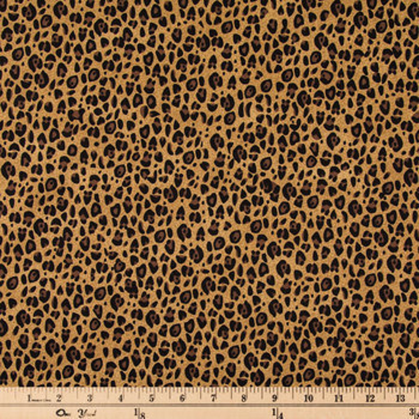 Cheetah Print Fabric Spotted Fabric 100 Cotton Apparel Etsy