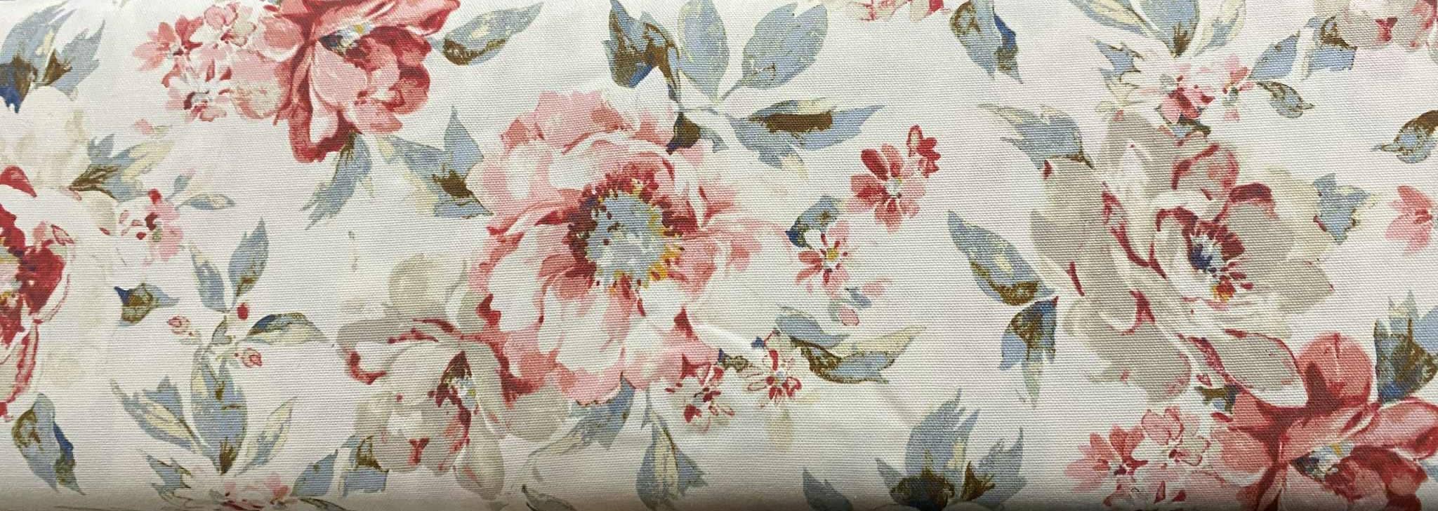 Vintage Floral Duck Cloth Fabric, Botanical, Home Accents - Etsy