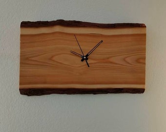 Handmade wooden clock in country style | Vintage wall decor made of solid wood | Farmhouse decor living room
