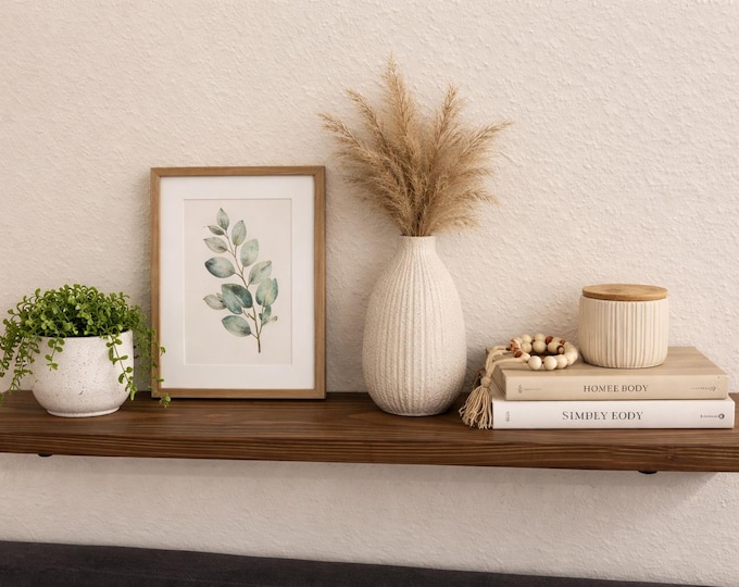 Solid wood wall shelf – Minimalist