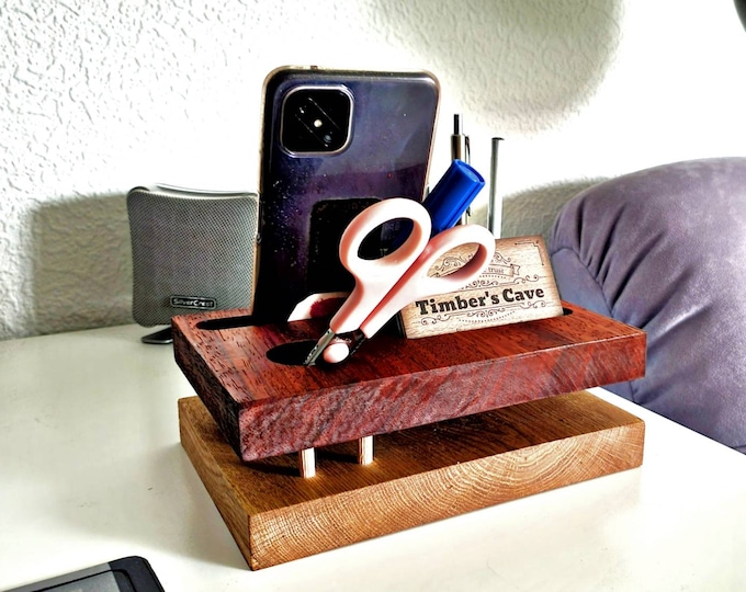 Wooden desk organizer