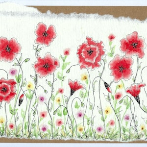 Cartões pintados à mão originais das flores da aguarela | Cartões de aniversário, parabéns, dia dos namorados, dia das mães (NÃO impressos)