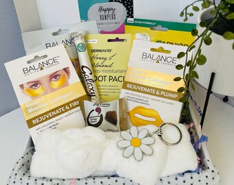 Pamper Gift For Her, Sunshine Gift, Relaxation Hamper, Spa In a box, Thank You Gift, Birthday Gift For Her, Stress Relief Gift, Self Care