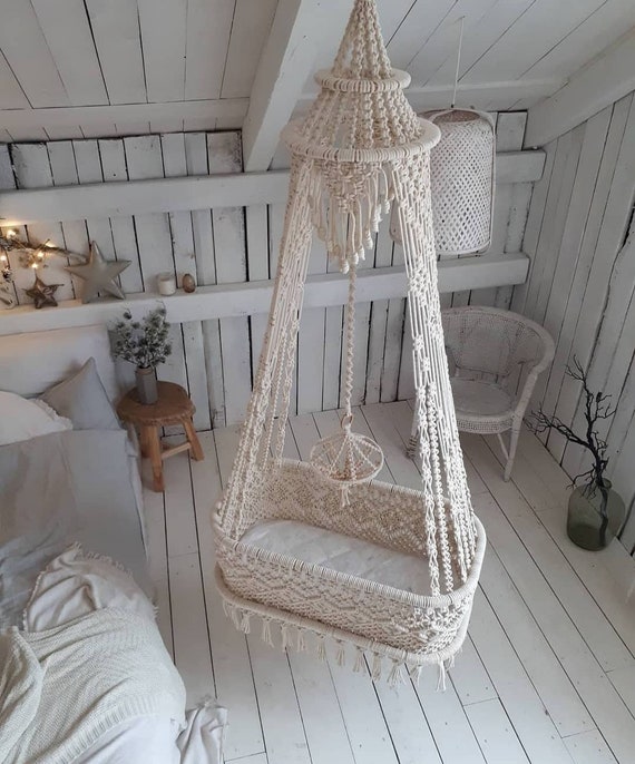 macrame cradle
