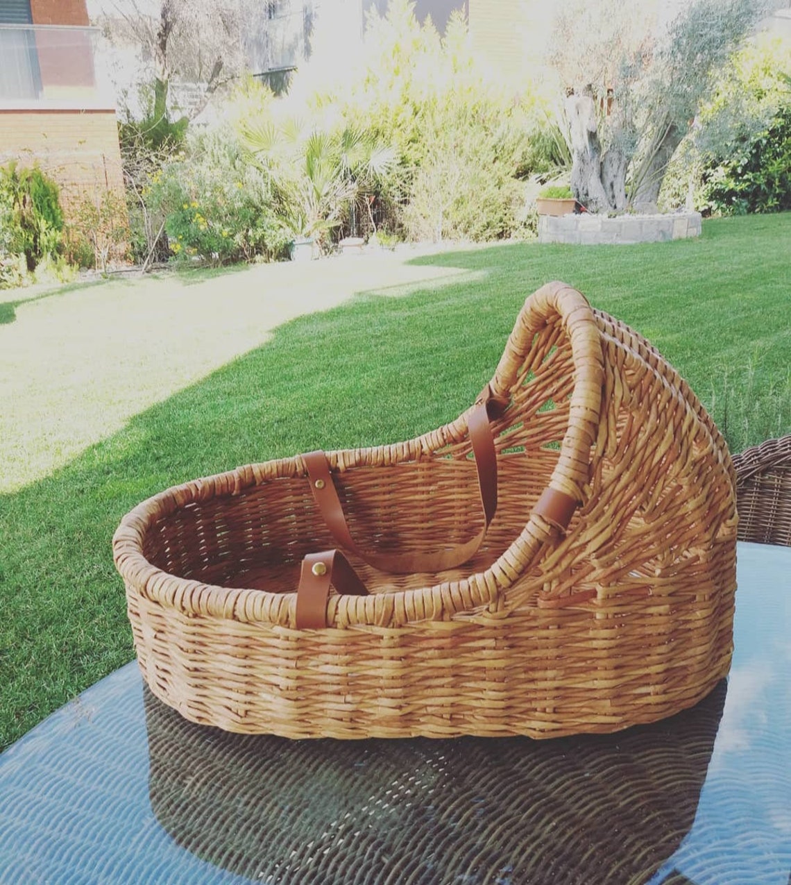 Baby changing basket Wicker Moses basketBaby giftHandmade Etsy
