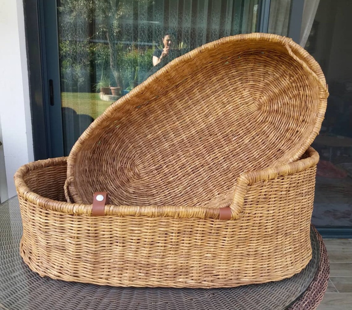Baby changing basket Wicker Moses basketBaby giftHandmade Etsy
