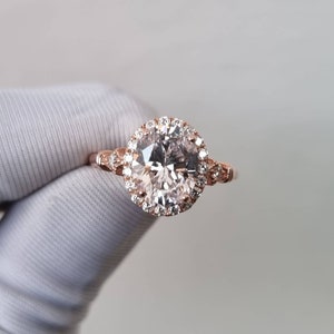 Moissanite Ring, Moissanite Engagement Ring, Solitaire Ring, Promise Ring, 925 Sterling Silver, Oval Cut Moissanite Ring, Gift For Her