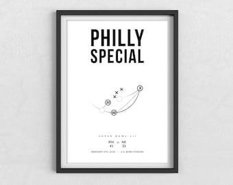 Philadelphia Eagles | The Philly Special | Super Bowl LII | NFL Gifts | Print at home digital file