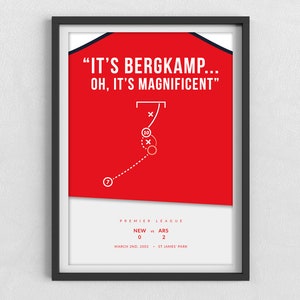 Arsenal | Dennis Bergkamp | Pirouette Goal | Premier League | Unique Gifts