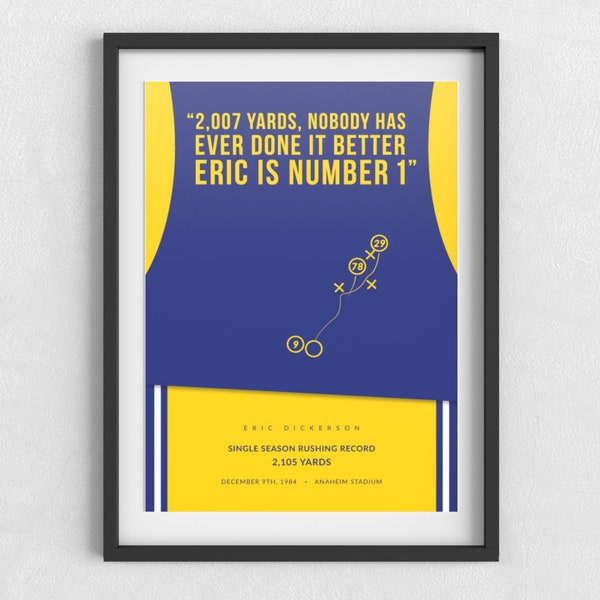 Los Angeles Rams | Eric Dickerson | NFL Rushing record