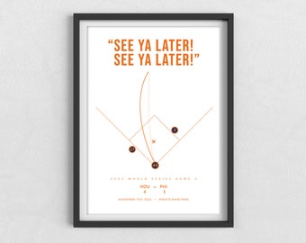 Houston Astros / Yordan Alvarez / Home Run delle World Series 2022 / MLB / / Stampa a casa il file digitale