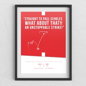 Manchester United | Paul Scholes | Champions League | Unique Gift