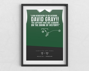 Hibernian  | David Gray 'The Captain' | SPL | Unique Football Gifts