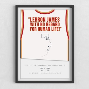 LeBron James | Cleveland Cavaliers | NBA | Basketball | Slamdunk | Sports gift