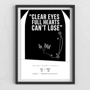 FNL quote - Stickers — Clear Eyes Full Hearts