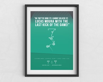 Tottenham Hotspur | Lucas Moura | Miracle in Amsterdam | Champions League | Football Gifts