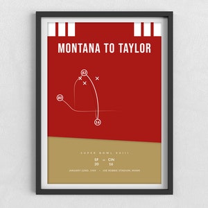 Joe Montana to John Taylor | San Francisco 49ers | Super Bowl XXIII | NFL Gifts