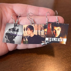 Justin Bieber Believe My World 2.0 Purpose Album earrings