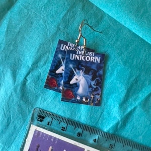 The Last Unicorn Poster earrings