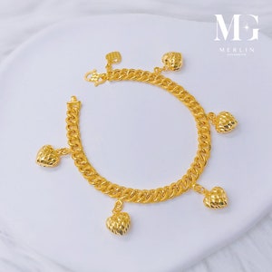 22k 916 Gold 5mm Coco Candy Bracelet