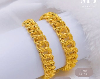 22k 916 Gold 10mm / 11mm Coco Bracelet