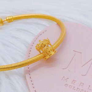 22k 916 Gold Carousel Charm / Spacer