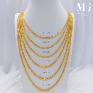 22K 916 Gold 2.5mm NDG Chain