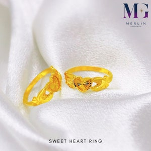 22K 916 Gold Sweetheart Ring